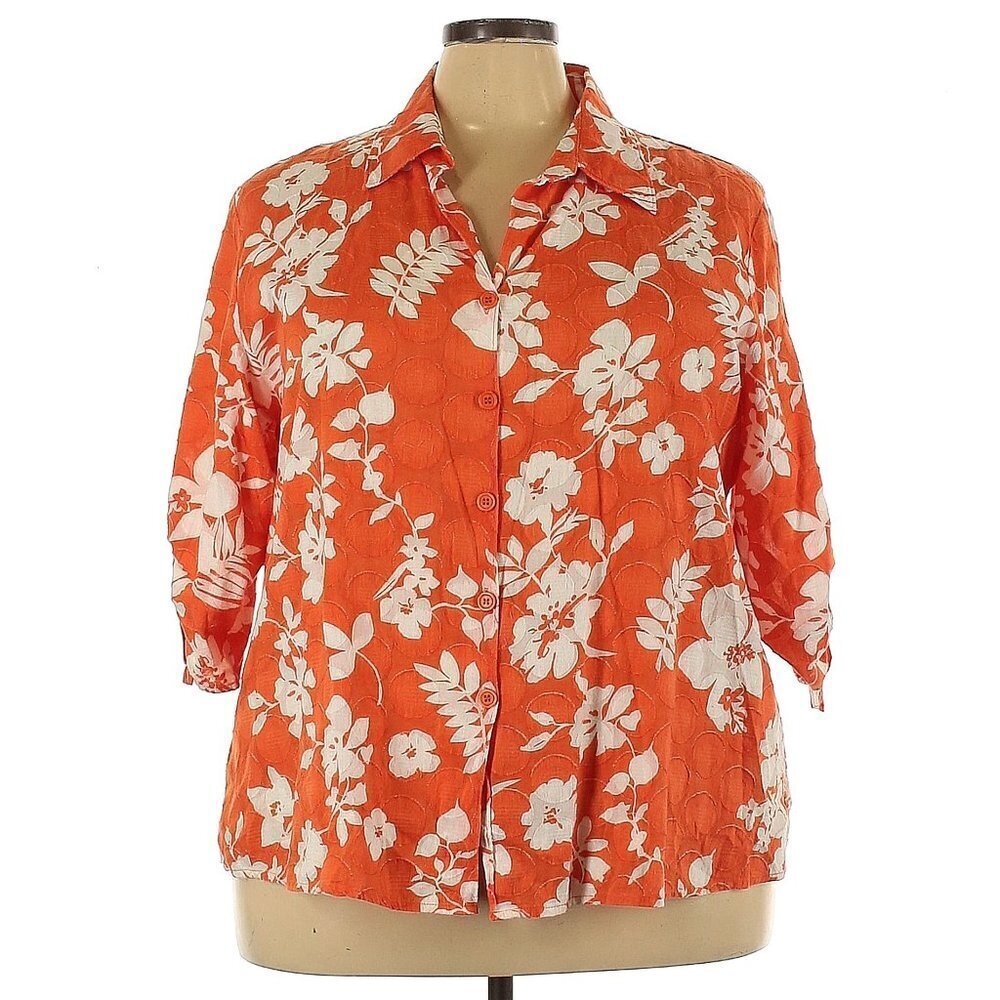Orange Hawaiian Shirt